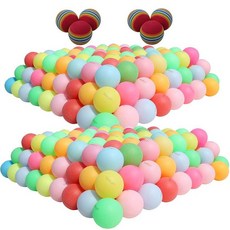 TADICK 컬러 볼 벌크 예술 및 공예 장식 DIY 프로젝트용 다채로운 탁구공 200팩 207555, 다양한 색상 200개