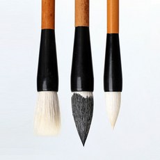 문항명필 서예 캘리그라피 동양화 바림 채색 양털 굵은 염색 붓, 1개, 중