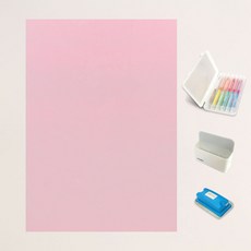 Kiroom 幼兒磁性白板+防觸摸彩色鉛筆+磁力架+可拆卸橡皮套組, 方形玻璃