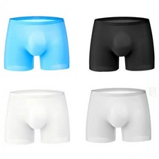 페트라 남성 아이스 실크 쿨 드로즈 무봉제 심리스 팬티 사각팬티 속옷 언더웨어