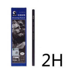 연필 소묘 회화 초보자 미술 목탄화 연필 2H2B12B14B무광 연필 1갑, 1세트, T04-Maries2H 12개