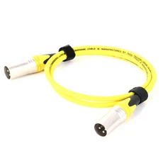 컬러 XLR 케이블 3Pin 남성-남성 오디오 신호 라인 OFC 구리 듀얼 쉴드 마이크 믹서 증폭기 무대 조명 맞춤, 06 Yellow-D1001, 07 8m