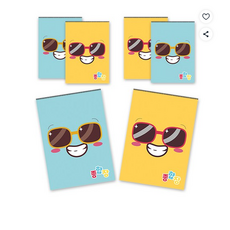 아트모아 종합장 50매 2종 6권, 믹스, 1세트