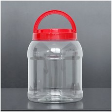 페트저장용기 1개 광구 술통 매실청 담금주, 3L