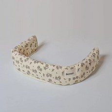 개모차 가드 분리형 유모차 쿠션 커버 가드 턱받침 강아지 카트 보호대, A. 베이지색 꽃무늬 자석 장식 유모차는 포함되지 않음
