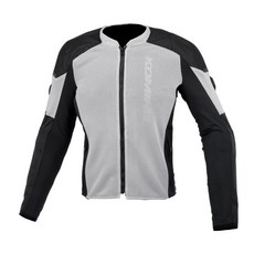 KOMINE JK-1734 2025新款夏季防摔衣 全網眼酷涼 7件式護具 柏霖總代理, 亮灰黑,M, 1個