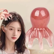 페이스소품 두피 목 어깨 괄사 마사지기 문어 빗, 단품, 1개, 상세페이지 참조
