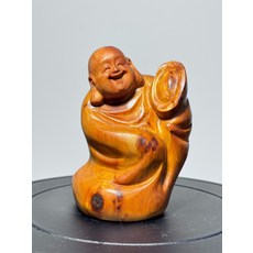 太行崖柏 元寶彌勒 高度8.5cm 寬度6cm, 如圖所示, 1個