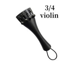 쿠쿠스토어 새로운 탄소 섬유 바이올린/비올라 테일피스 로프 포함 4/4 1/2 크기 액세서리, 02 3-4 violin
