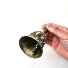 나오유리빙 빈티지 고급 핸드벨 호텔 카운터 호출종, 상세페이지 참조, 1개