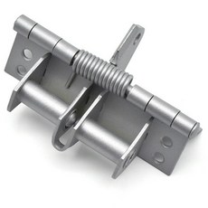 自動閉門器 合頁 液壓緩沖 鉸鏈 90度定位 彈簧合頁 門檔 自動關門合頁 閉門器【DK252】, B銀灰色, 1個