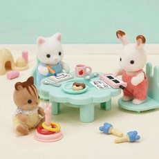 실바니안 숲속 두근두근 유치원 토끼 마트 주방 놀이 캡슐 4종 세트 피규어 모으는 재미, 1개