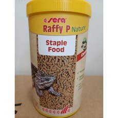 Sera 喜瑞 Raffy P Nature 澤龜主食飼料, 1個, SERA 澤箱龜主食飼料1L鉤蝦配方