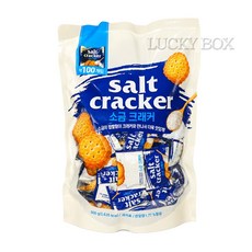 소금크래커 500g 대용량 개별포장 단짠 솔트크래커 간식 탕비실 사무실, 1개