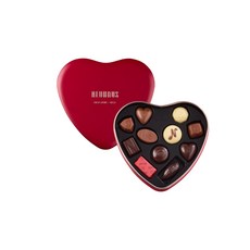 노이하우스 레드 메탈 하트 초콜릿 박스 124g