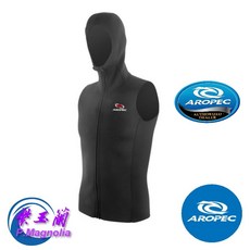 AROPEC 2.5mm 紫玉蘭色 拉鍊頭套背心, 2XS