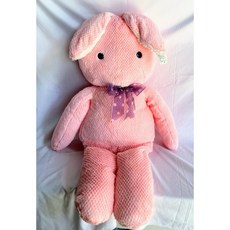 結束營業【林口泡泡的店】巨大 130cm 秋香兔 小白兔 兔子 抱枕, 粉色