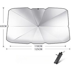 도리팝 여름 햇빛가리개 자동차 선루프 차양막 자석식 모기장 단열 자외선 차단 커튼, 1개, 작은 은색으로 칠해진 파라솔