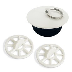 국산생산 욕조마개1개+욕조망2개 세트 거름망 욕조망 배수구망 머리카락 백색욕조마개 욕조배수구망