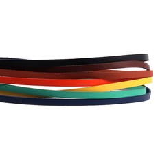 천연 납작 소가죽줄 5mm 모아보기 27color 팔찌 키링 마스크끈 만들기 diy끈, 오일 다크브라운, 1개
