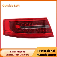 아우디 A6 C6 S6 살롱 세단 2009 LED 자동차 테일 라이트 브레이크 램프 후면 방향 지시등 스톱 어셈블리, 03 Outside Left, 01 빠른  Mainland