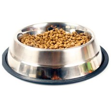 강아지 고무 패킹 스텐 식기 32oz 1P 밥그릇 물그릇 밥그릇 급식기 강아지 미끄럼방지스텐식기 급수기 dew+21799uN