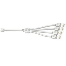 5V 3핀 ARGB 1:4 분배 케이블 - 33.5cm 연장 - 메인보드 5V 헤더용 - RGB 팬 LED 스트립 확장, 1개