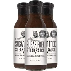 G Hughes Sugar Free Steak Sauce 지 휴스 슈가 프리 스테이크 소스, 3개, 369g