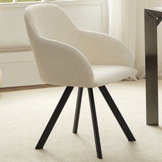 하조이 방수원단사무용의자 회전가능, 화이트