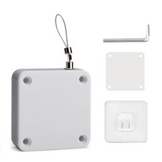 코드 없음 정지 유형 표면 펀칭 자동 가능한 조정 클로저 문짝 브래킷, White 3 Generations, 1개