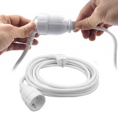 에이케이라온 4000W 고용량 1구 전기연장선 연장코드 백색 황색, 1개, 1구연장선(백색), 1m