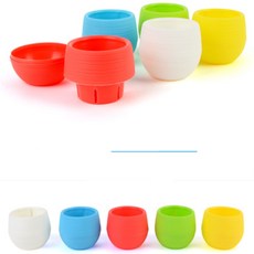 건shop디자인 원형 컬러 플라스틱 화분 소형 다육화분, 화이트