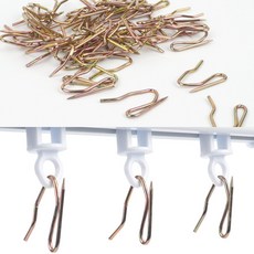 커텐핀 커튼집게 고리 병원커튼 안방커튼용 50개 세트, 실버계열 50개, 1세트