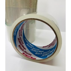 黑馬牌 台灣製opp透明膠帶 48mm x 40y 包裝膠帶 封箱膠帶, 1個