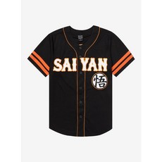 【R3】全新七龍珠Dragon Ball Z Saiyan賽亞人棒球球衣 SZ L/XL, 1個