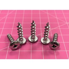 促銷專賣 204工業級白鐵不銹鋼 1000支 8# 4.2mmx19mm(3/4/) 岡山頭 高張力 水泥螺絲 大頭徑, 1個, M4.2x19mm (1000PCS)