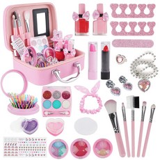 인형용 메이크업 세트 유니콘 선물 세트 네일 립스틱 키즈뷰티 프로페셔널 메이크업 화장놀이세트, 1개, 01