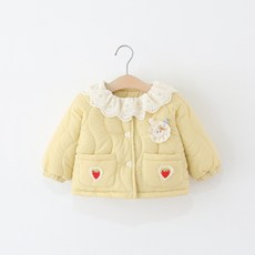 新竹出貨 女童棉衣 外套 2025冬季新款 刷毛加厚 嬰兒 女寶寶 花邊 卡通 兒童 草莓 棉服 兒童棉襖 冬裝