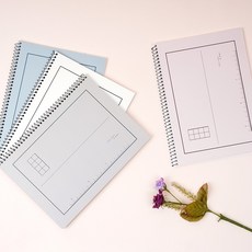 포포팬시 심플 2분할 그리드 수학연습장 향균노트, 12권, 혼합