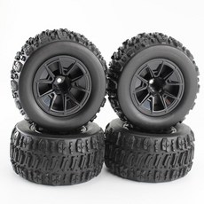 KingVal 고무 휠 타이어 90x43mm 육각 12mm RC 예비 부품 SCY 16101 16101PRO 16102 16102PRO WLtoys 144010 MJX 1420, KingVal 고무 휠 타이어 90x43mm 육각 12
