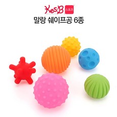 촉감발달놀이 말랑말랑 쉐이프공 6종세트 소프트볼 친구함께 대근육운동, 1개
