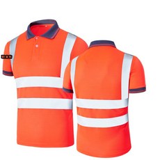 작업복 반팔 건설 유니폼 스카치 산업용, 오렌지(반소매)