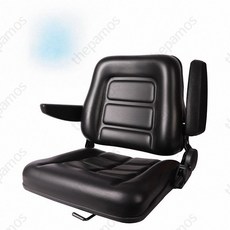 지게차 좌석 가죽 의자 팔걸이없음 중장비 개조시트 트렉터 농기계 지게차의자, 1개, 팔걸이 있는 지게차 시트