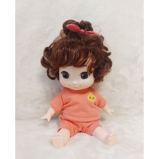 쫑알쫑알 똘똘이옷 (인형미포함) 맨투맨세트, 플라스틱 똘똘이옷, 코랄, 1개