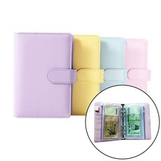 현금 A6 줄라이크 육공 다이어리+지퍼백7매 바인더 17863pc 1(ea), 퍼플