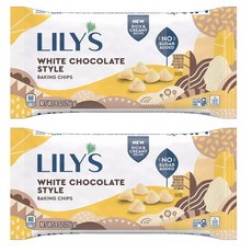 릴리스 화이트 초콜릿 스타일 베이킹 칩 스테비아 스위튼드, 2개, 255g