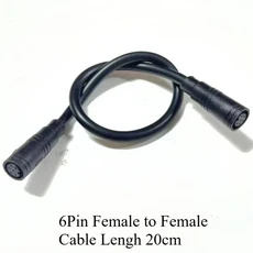 전기 자전거 버트 조인트 플러그 방수 디스플레이 케이블 옵션 커넥터 20cm M8 2 3 4 5 6 핀 1 개, 1개