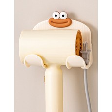 吹風機放置架 吹風機置物架 免打孔衛生間壁掛架 電吹風收納架 浴室吹風筒掛架, 1個, 免打孔吹風機掛架--卡通款,小兔