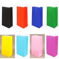 푸독이 무지 각대 봉투 1P 종이빵봉투, 보라