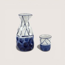 소월상점 청산 도자 도쿠리 220ml 결혼선물, VIP442_사선술잔